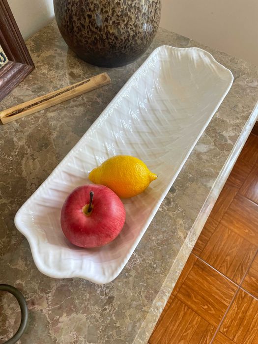 Patera cerâmica branca