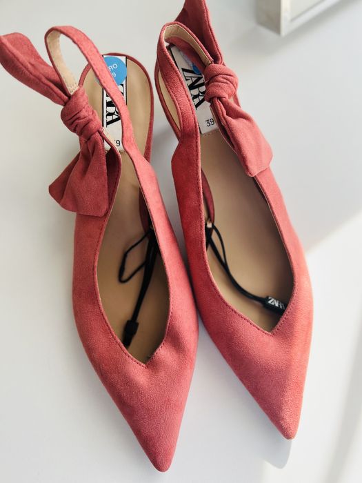 Zara szpilki zamszowe Nowe 39 Buty