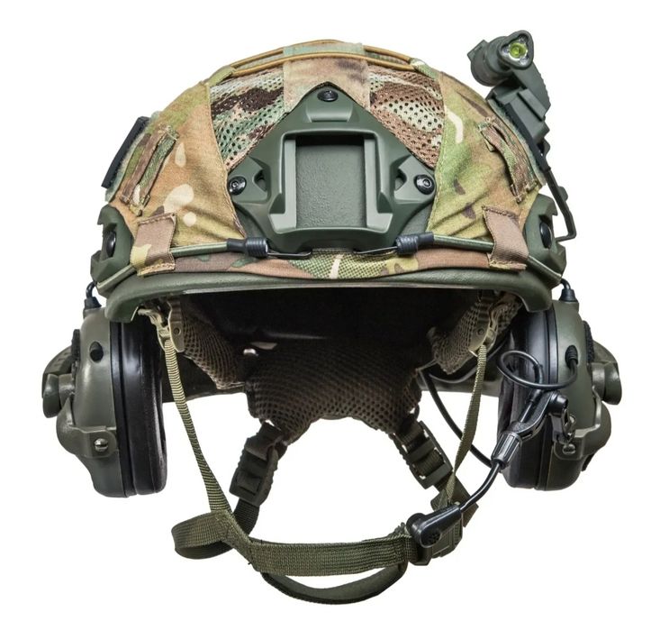 Балістичний Військовий шолом  FAST Helmet NIJ IIIA + таткичні навушники Earmor  М31/М32 

1)Балістич