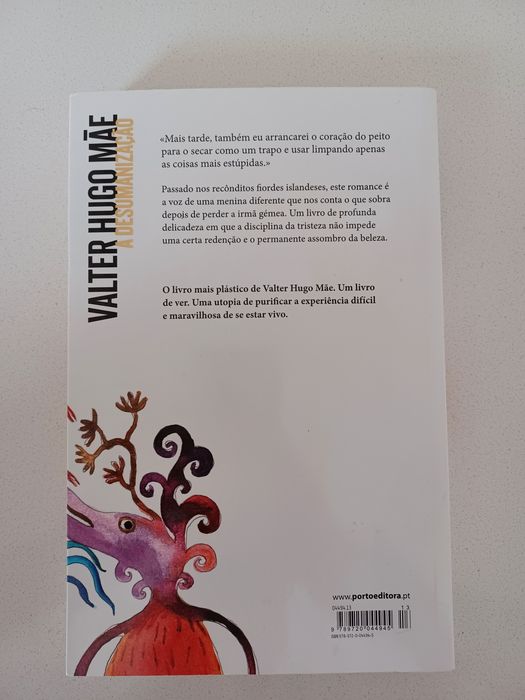 Livro A Desumanização - Valter Hugo Mãe