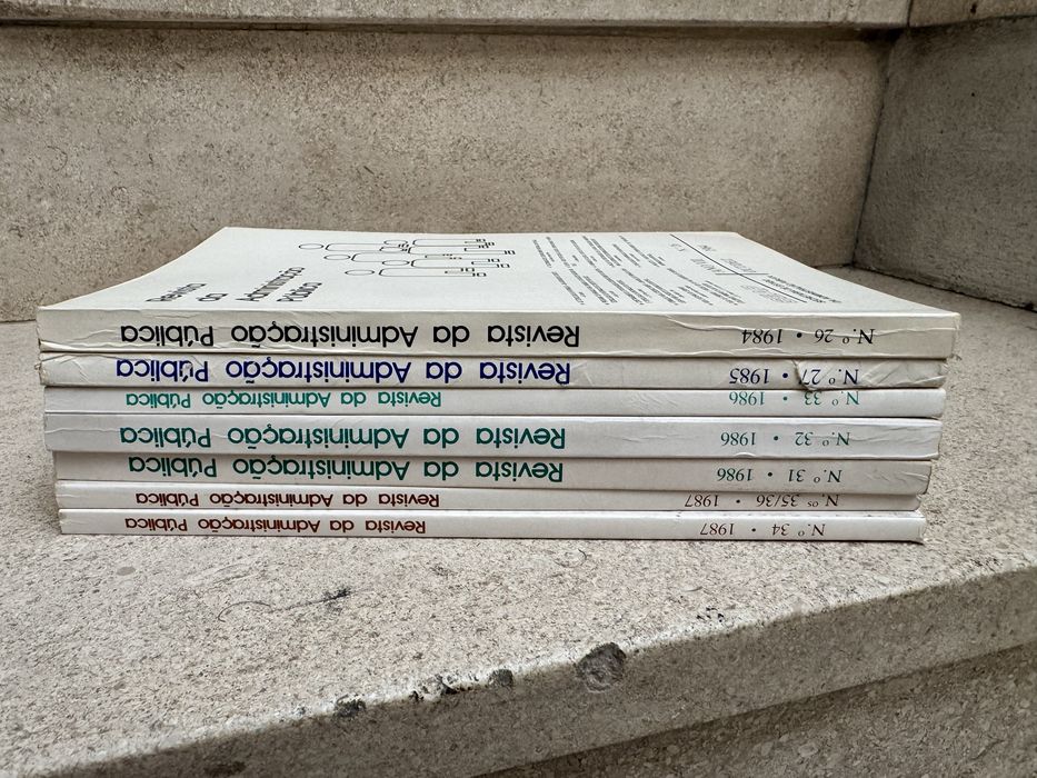 Revista da administração pública 7 volumes de 1984 a 1987