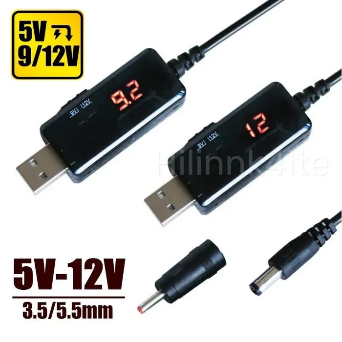 Повышающий преобразователь KWS-9/12V с индикатором напряжения/2в1