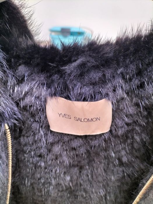 Casaco de vison tricotado