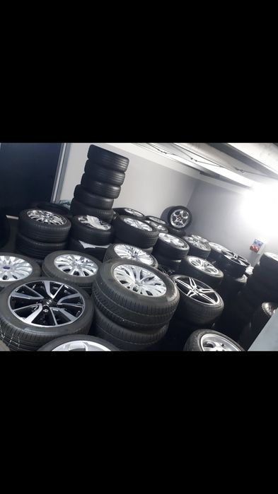Felgi aluminiowe 5x112R17 Mercedes z oponami letnimi.