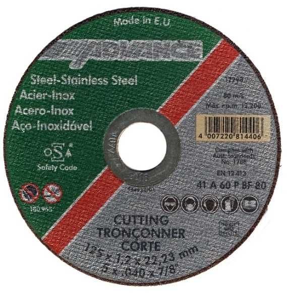 Promoção - Disco para Corte de INOX 125mm - 500 uni