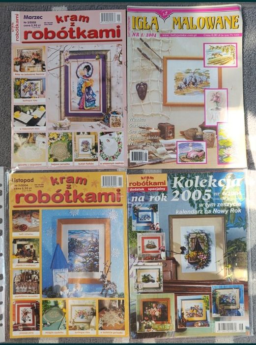 Hafty Polskie igraszki, Kram z robótkami , Anna, Burda + gratis