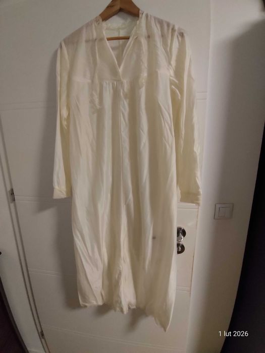 Koszula nocna biała, rozmiar 50, PRL (1)