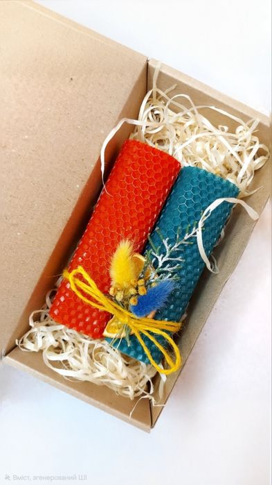 Корпоративні подарункові свічки на новорічні свята