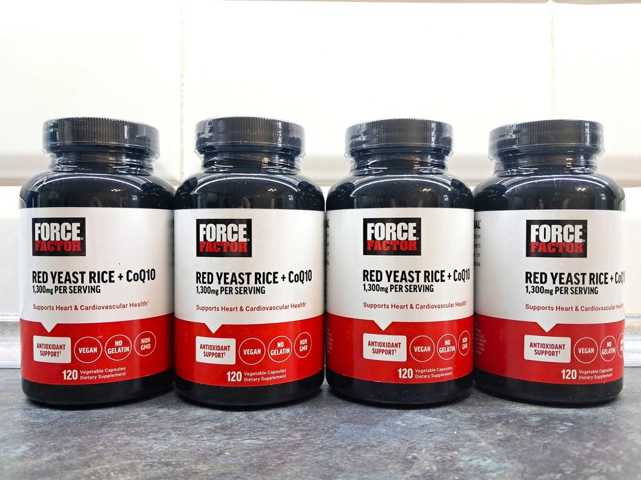 Force Factor, Red Yeast Rice + CoQ10 (120 капс.) красный рис + коензим