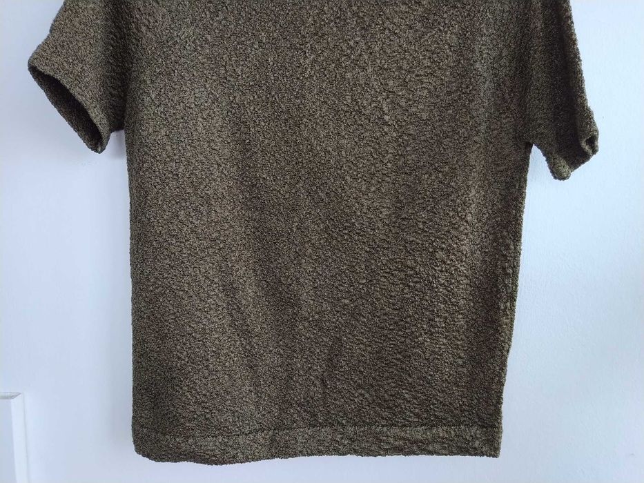 Camisola verde elegante e original, com brilho - Tamanho L