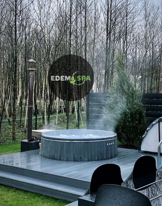 Чан з джакузі! Виробник! Чан на дровах! Спа купіль! Купель офуро!