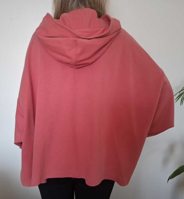 bluza oversize z kapturem koralowa 36/38*Esprit*S/M