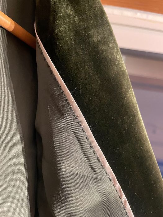 Blazer de veludo verde Massimo Dutti tamanho S