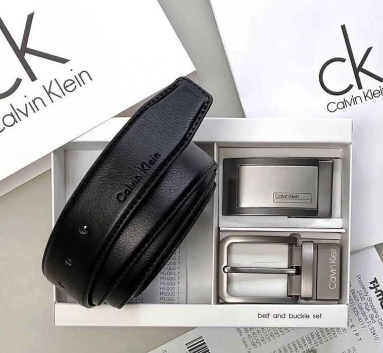 Calvin Klein ОРИГИНАЛ ремень Кэлвин Кляйн ремінь пояс ремінець 2 пряжк