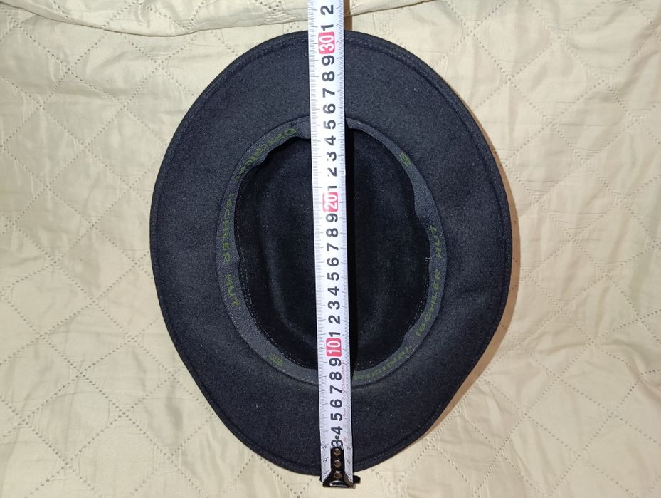 Мужская охотничья гуцульская шляпа Ischler Hut Austria, черная, р.56