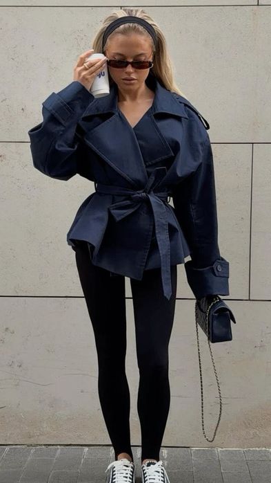Синій Pinterest тренч