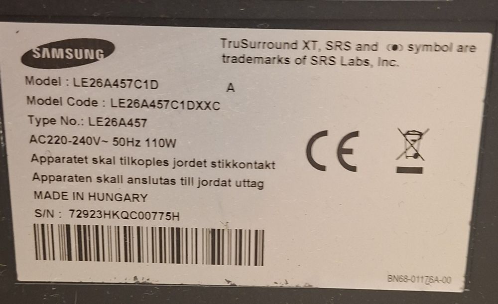 Tv samsung 26 polegadas+ box android