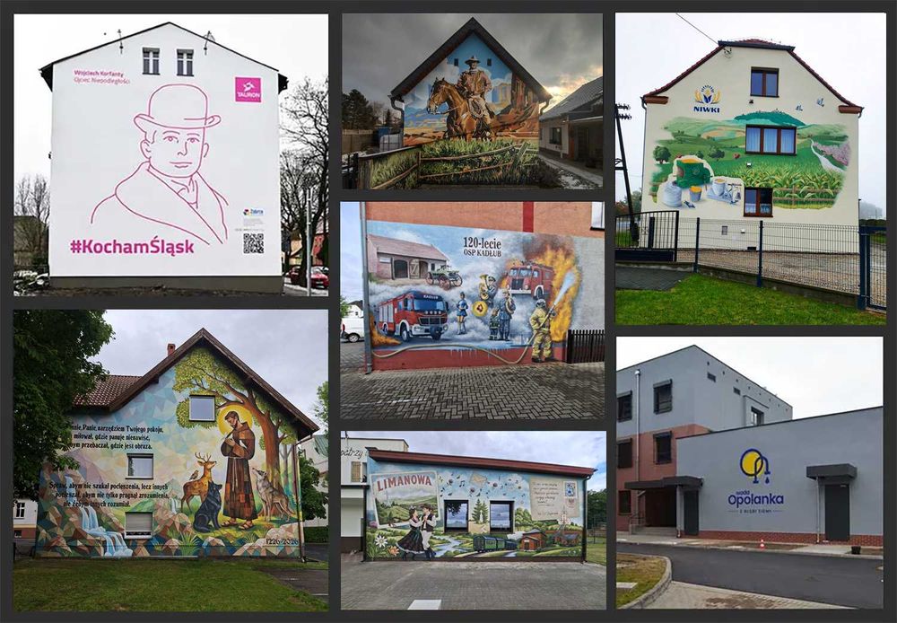 Artystyczne malowanie ścian - Mural- Wideo mapping - Oświetlenie artystyczne