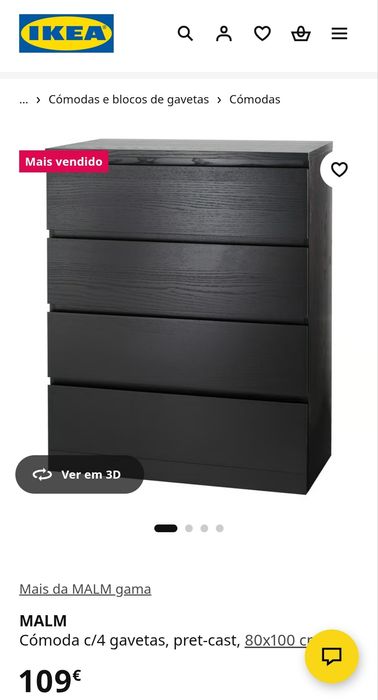 Cómoda 4 gavetas