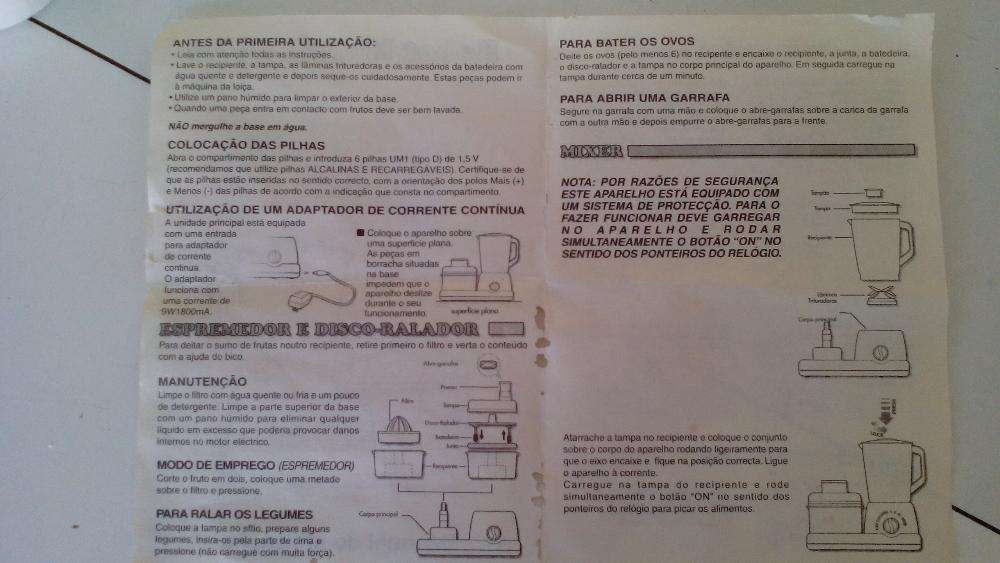 Robot Cozinha Multifunções para pequenas quantidades