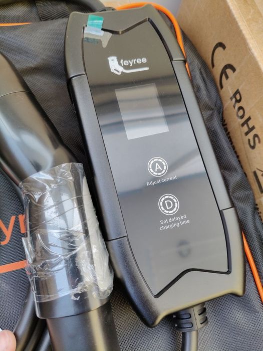 Нова зарядка Тесла 16А FEYREE 3.5KW Tesla 5м кабель+сумка type1/2
