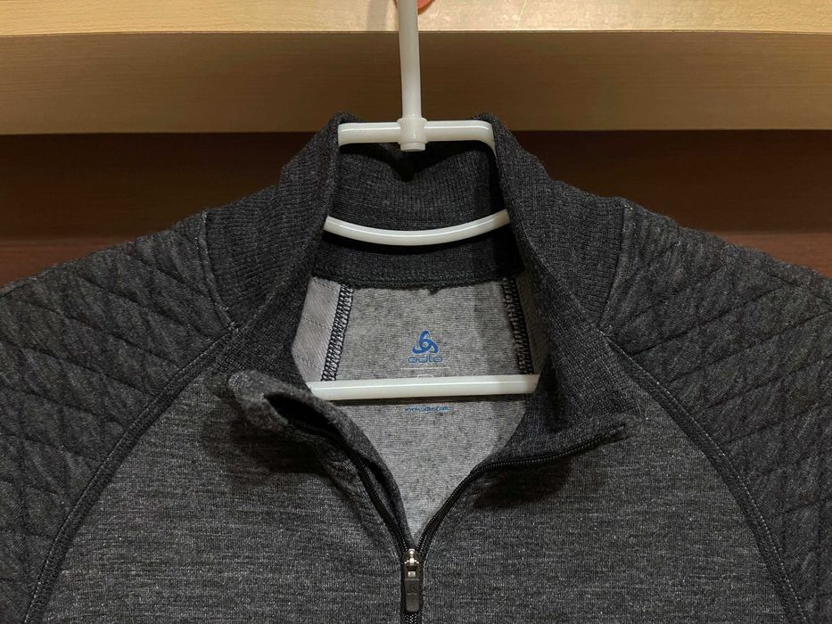 Odlo, мериносова тепла чоловіча термокофта  двошарова 1/4 Zip М