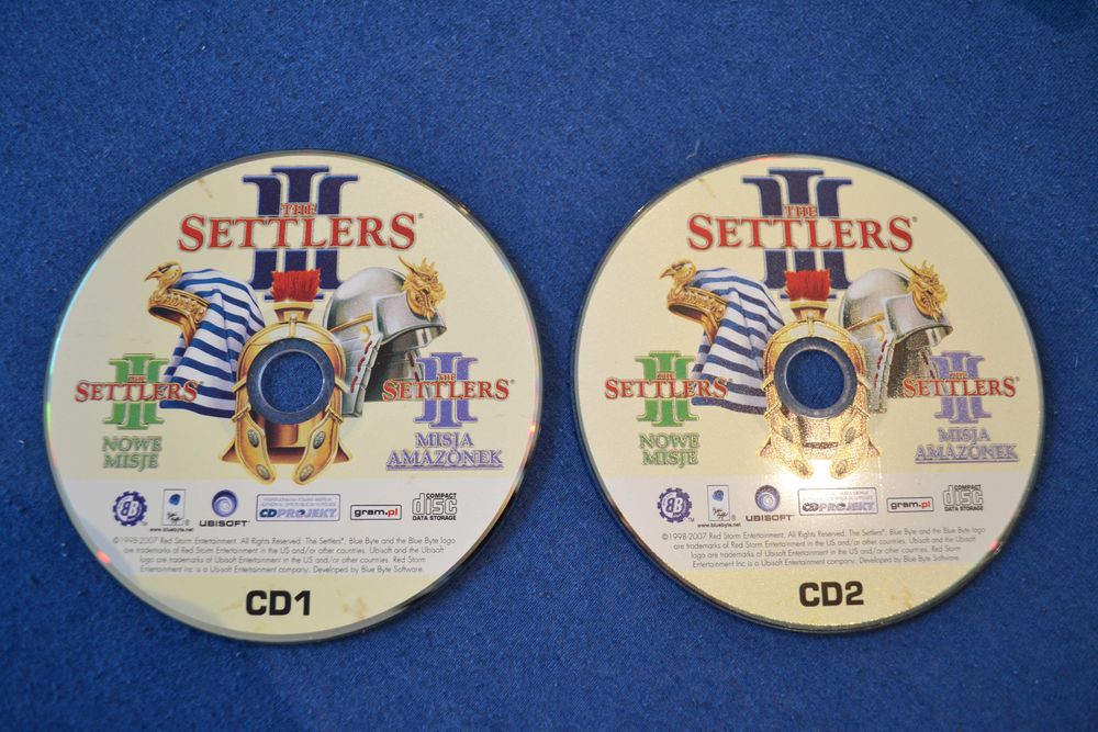 Saga Settlers I II III IV gry na CD / DVD