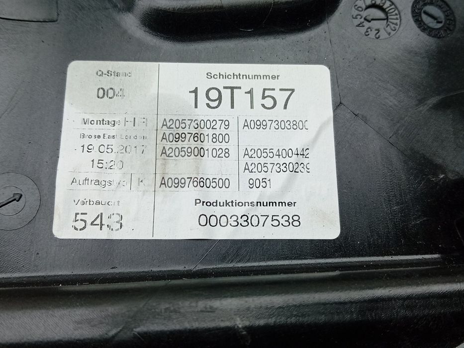 Elevador vidros trás direito MERCEDES-BENZ Classe C (W205)