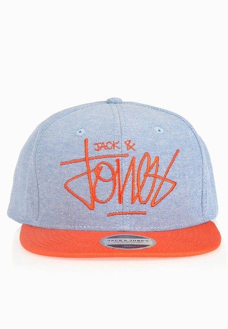 Boné NOVO azul e laranja da Jack & Jones