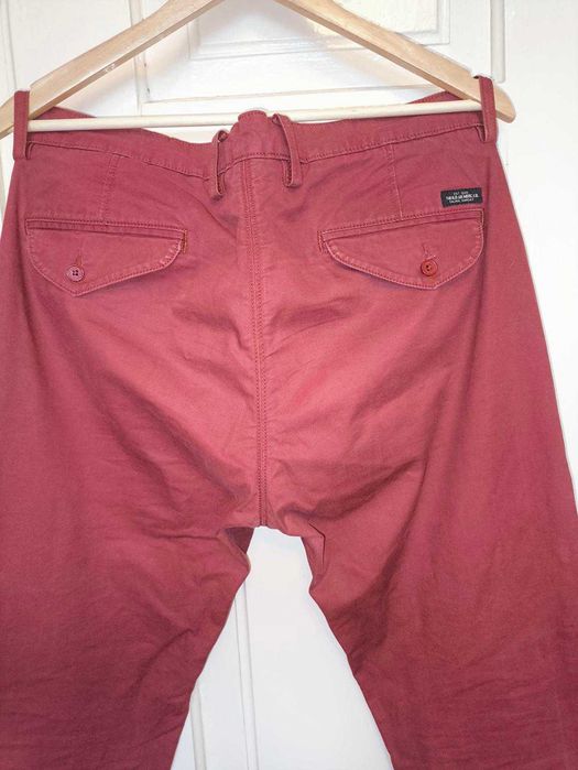Spodnie chinos Lee bordowe 45x2 pas