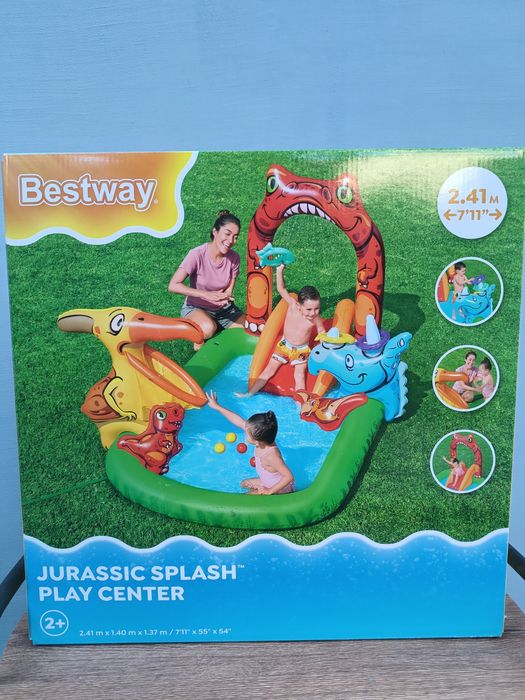 Wodny Plac Zabaw Dmuchany Świat Dinozaurów 241X140X137Cm Bestway Dla Dzieci