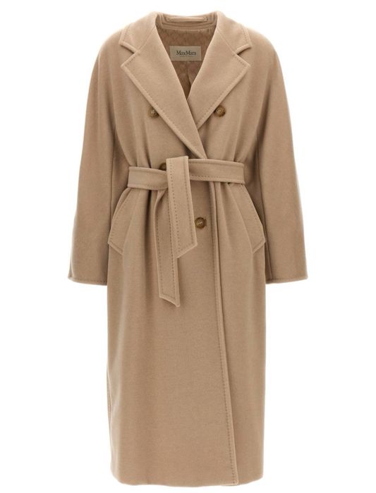 Пальто Max Mara 101801 90% вовна та 10% кашемір, Макс Мара беж