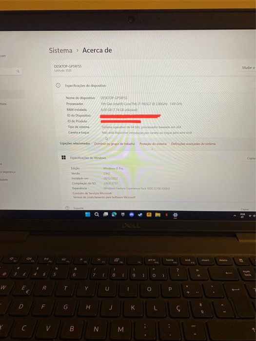 Portátil Dell Latitude 3520 15.6 | Core i7 | Intel iris xe Graphics