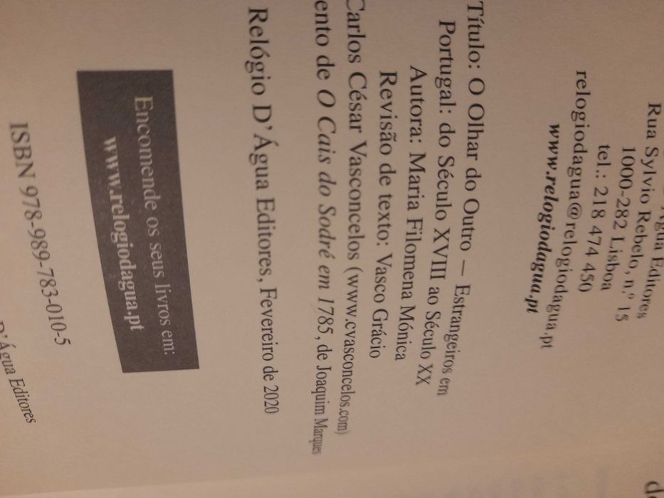 Livro "O Olhar do Outro " Novo )