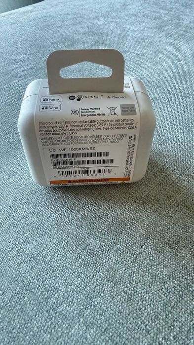 Auriculares True Wireless Bluetooth Sony WF-1000XM6S - Prateado -  Novo - Caixa Selada