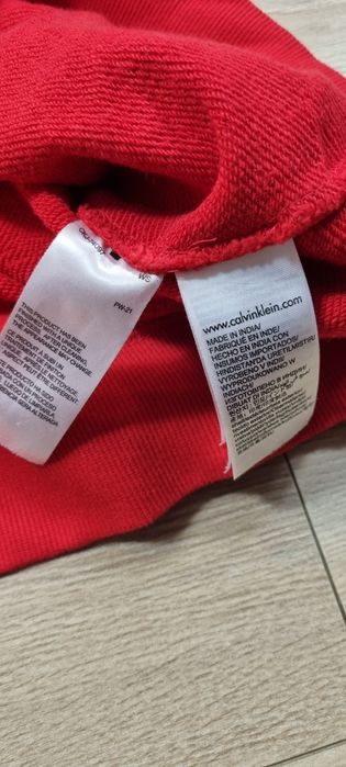 Bluza damska Calvin Klein Jeans, CK, crop top, logo, krótka, hoodie