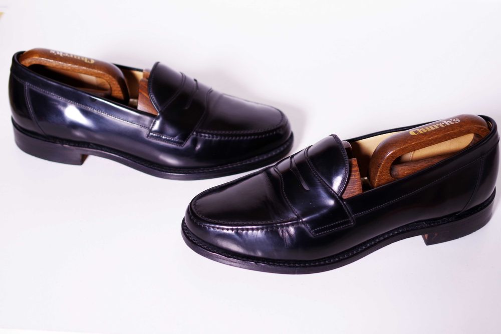 Туфлі лофери Loake Eton Black Leather Made England 42 розмір ідеальні