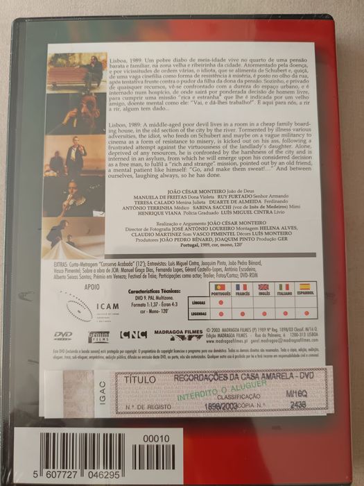 DVD recordações da casa amarela