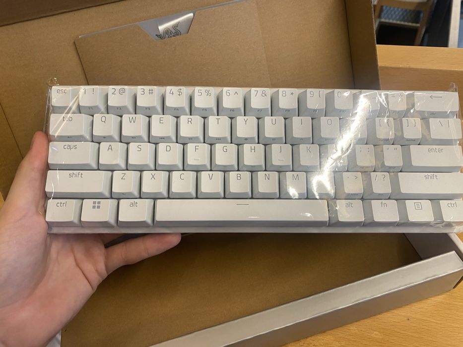 Teclado Gaming Razer Huntsman Mini Mercury (White)