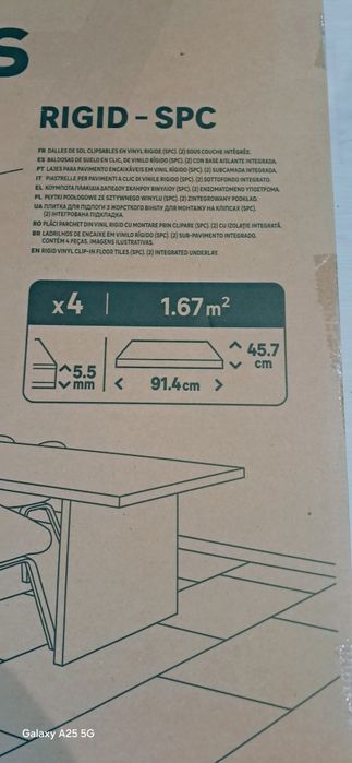 Pavimento Vinílico Artens -  Efeito Mármore Branco