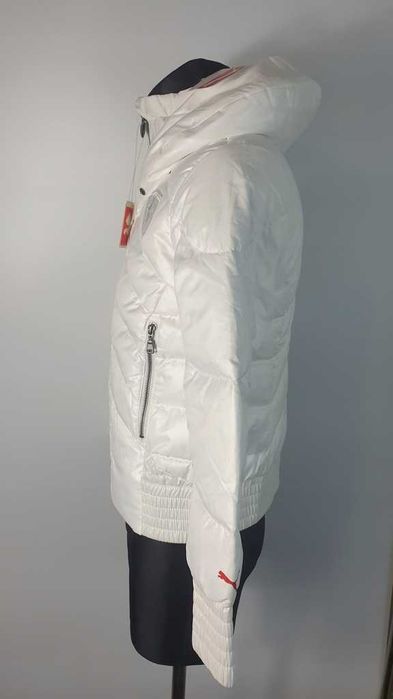 Puma Ferrari kurtka damska wodoodporna biała lekka sportowa rozmiar L