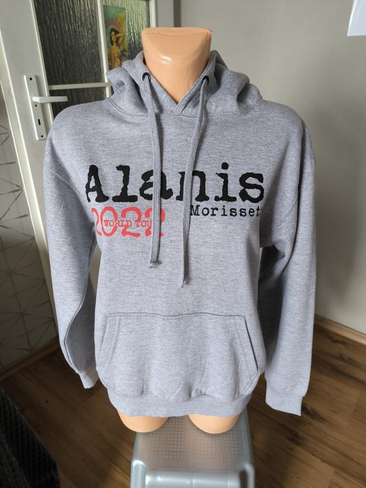Alanis Morissette 2022 World Tour Hoodie bluza damska M szary melanż