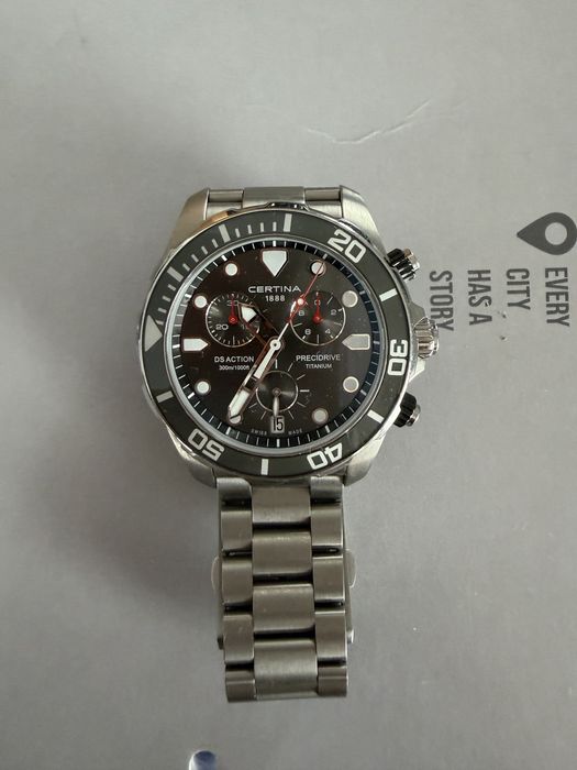 Certina DS Action Precidrive Chronograph Titanium na gwarancji.