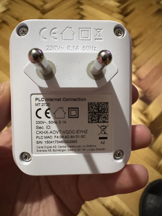 PLC адаптер Canal Digital MT-2720 | Powerline інтернет через розетку