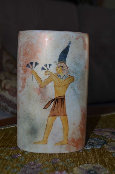 wazon flakon porcelana Tettau Bavaria podpis autora