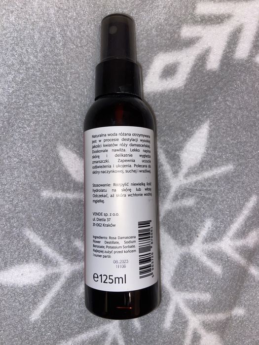 Hydrolat z róży mgiełka kosmetyk Love Your Body