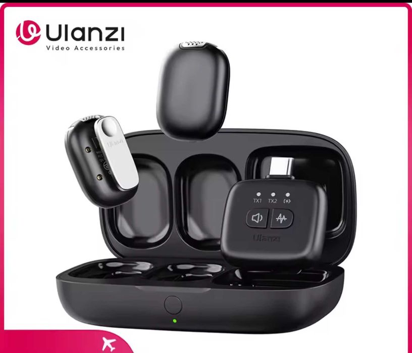 Mikrofon Bezprzewodowy ULANZI A30 3w1 na USB-C Lightning Mini Jack