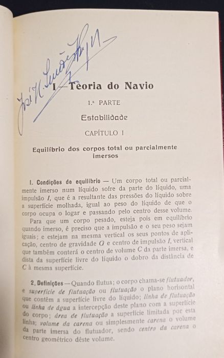 Livro Técnico - Elementos de Teoria do Navio, César Ferreira
