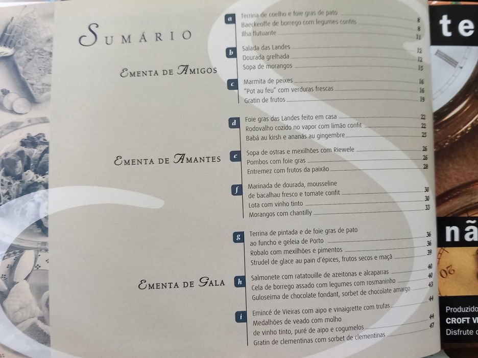 Cozinha Francesa, Italiana e Espanhola- portes incluídos