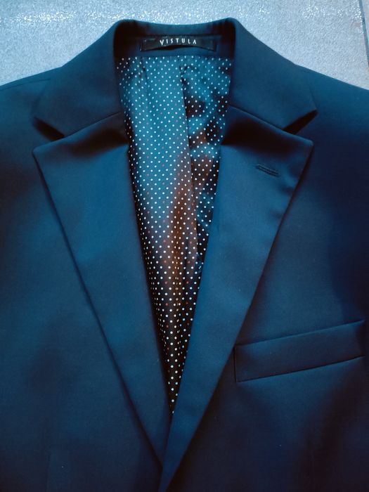 Wełniany garnitur super slim Vistula 176/92 46